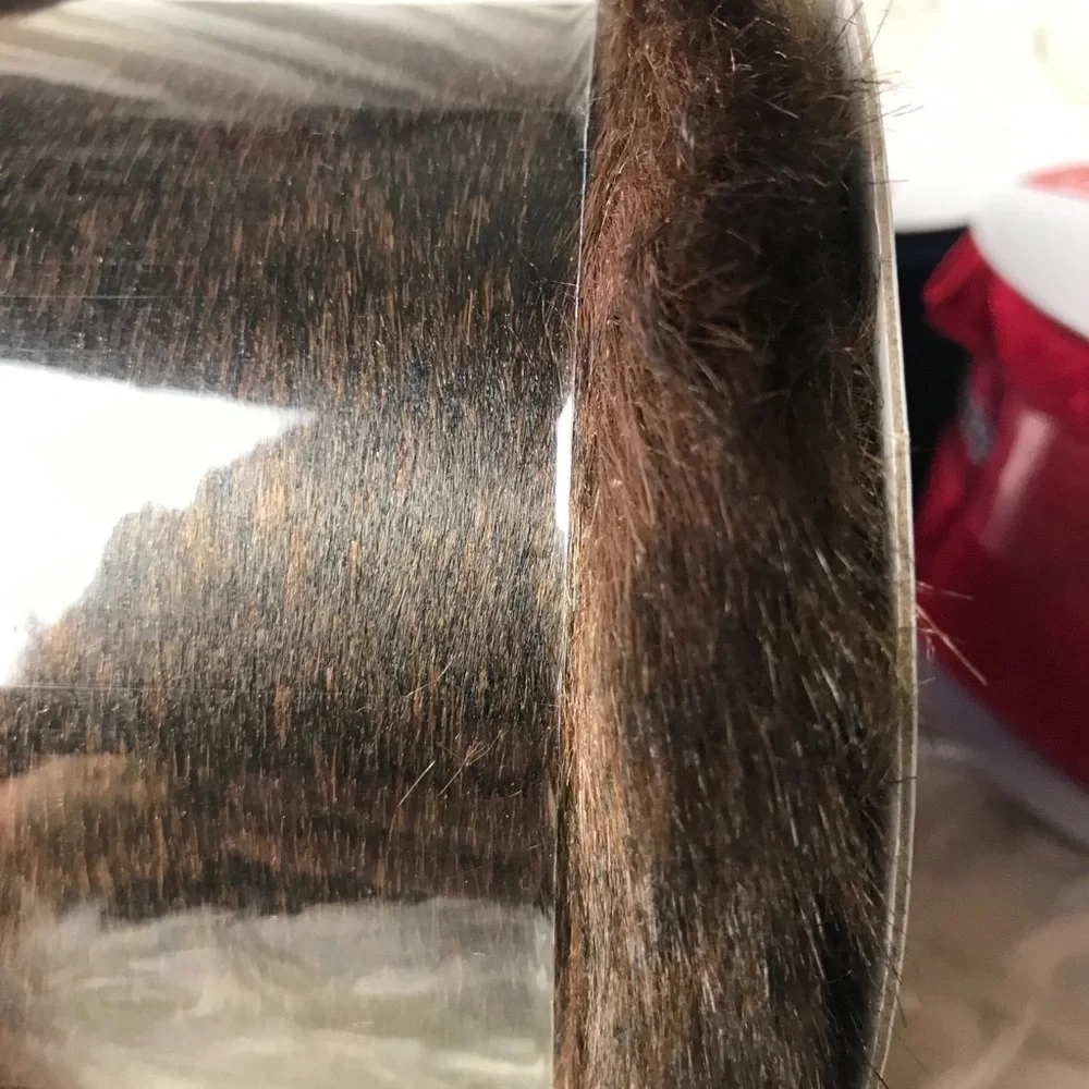 Faux Fur Brown Ribbon and 2 Faux Velvet Ribbon